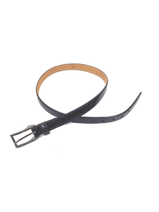 Genuine Snake Skin Black Belt from The Worth Collection Sz M main image 13